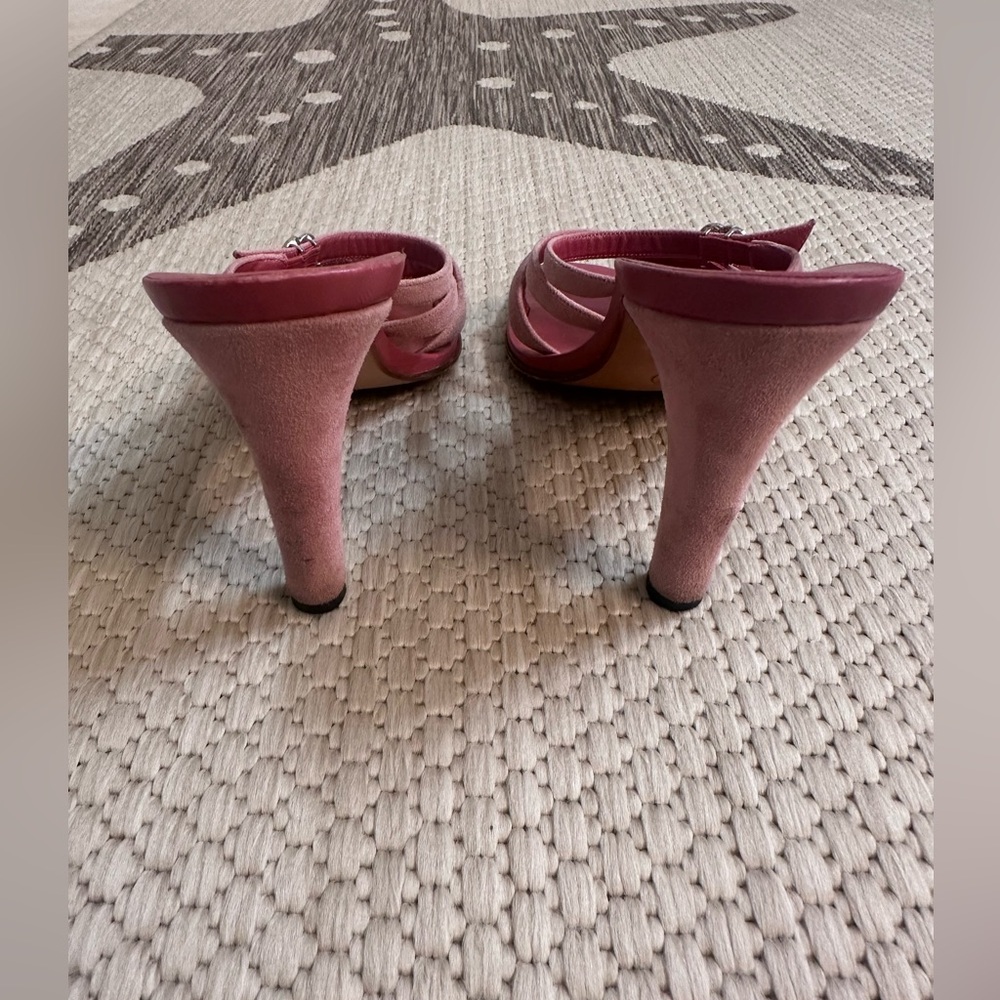 Chanel Rhinestone Logo Sandals - Picture 8 of 15